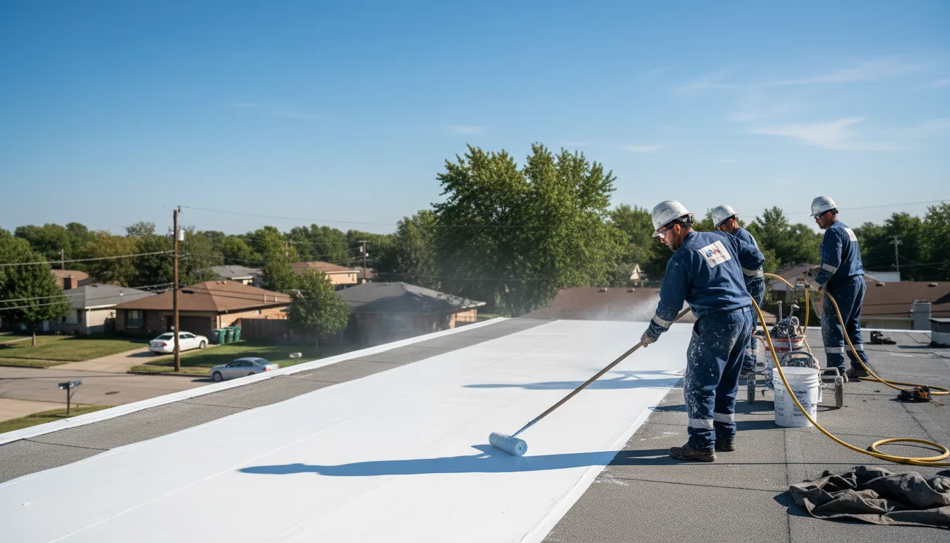 Commercial roof coating in Vernon, TX near me